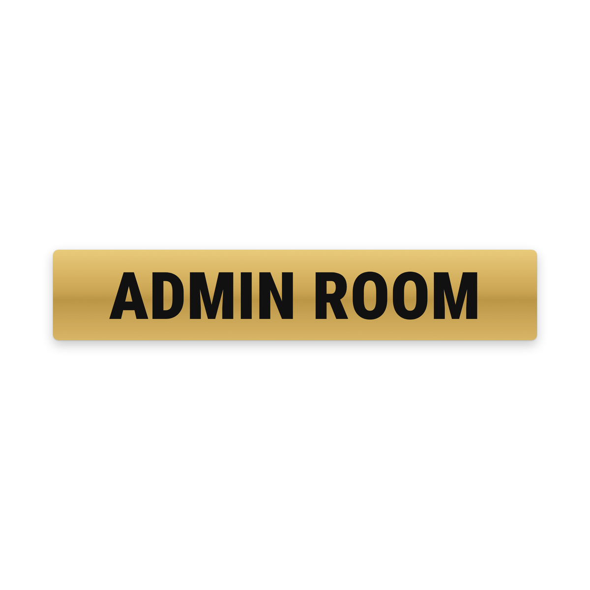 Admin Room Sign – Gold & Black – Australian made, matt laminated safety sign by SignShine