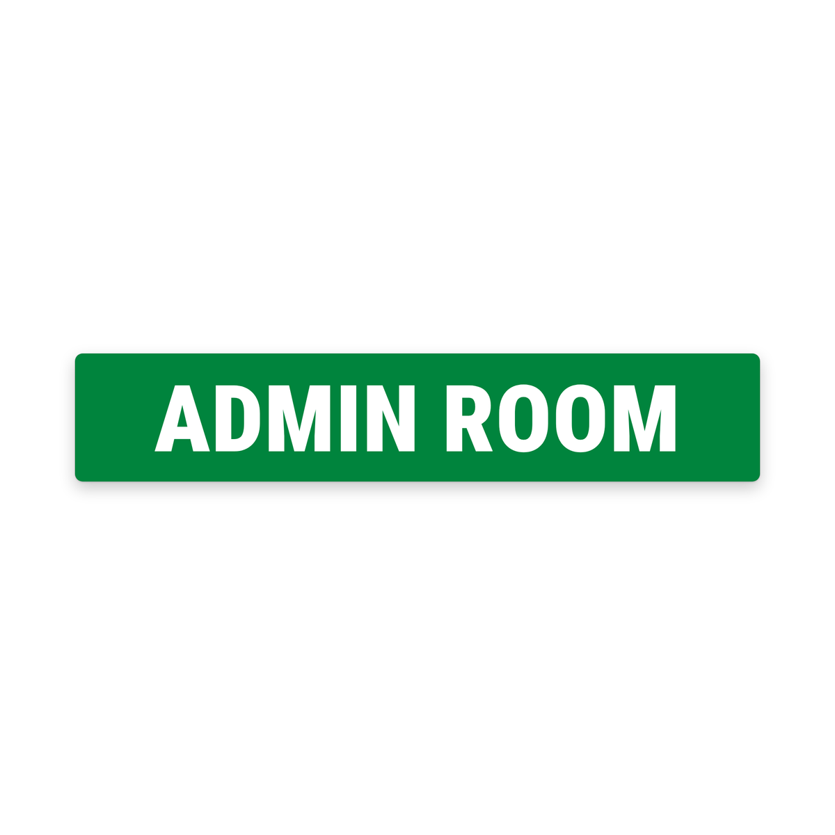 Admin Room Sign – Green & White – Australian made, matt laminated safety sign by SignShine