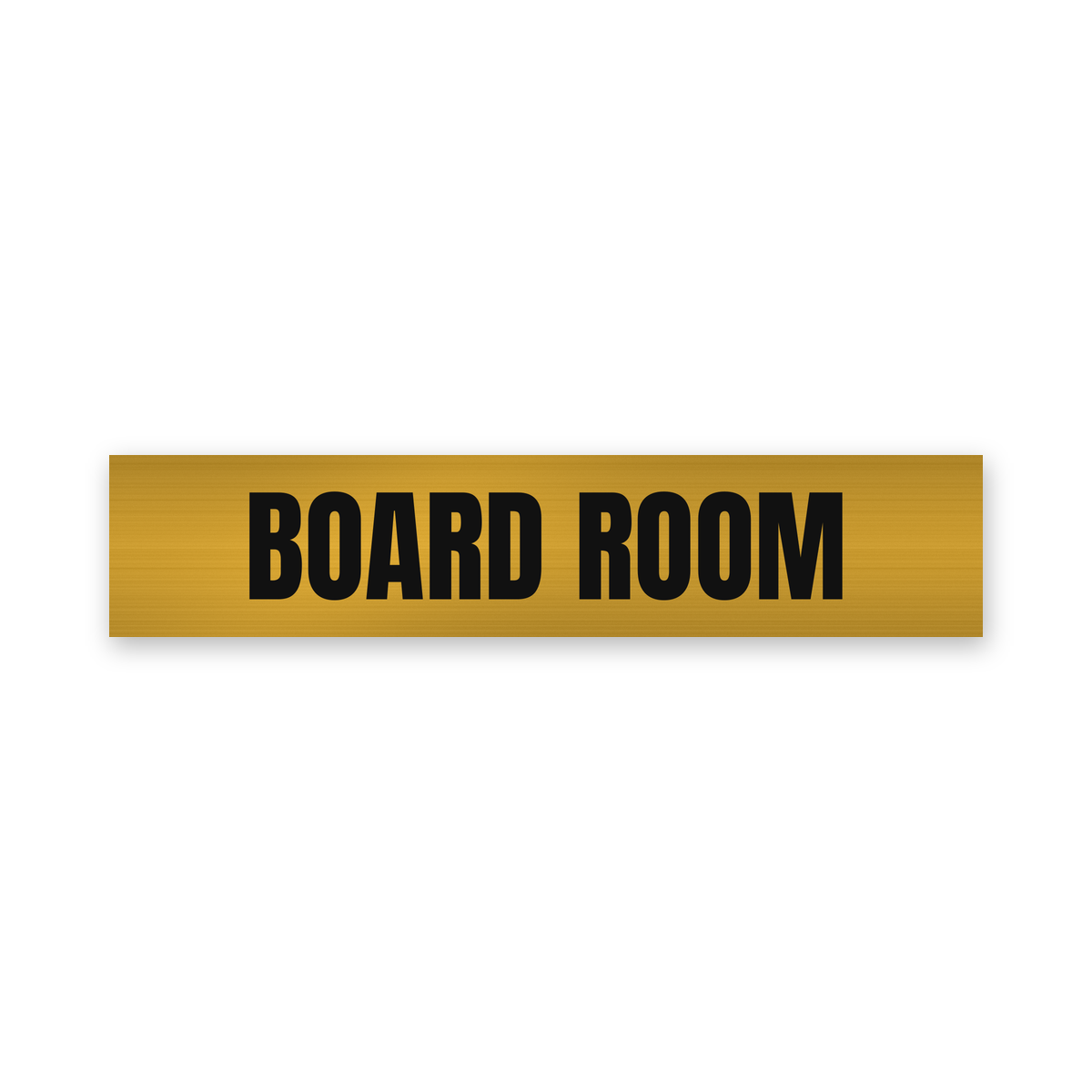 Board Room Sign, brushed gold and black, Australian made