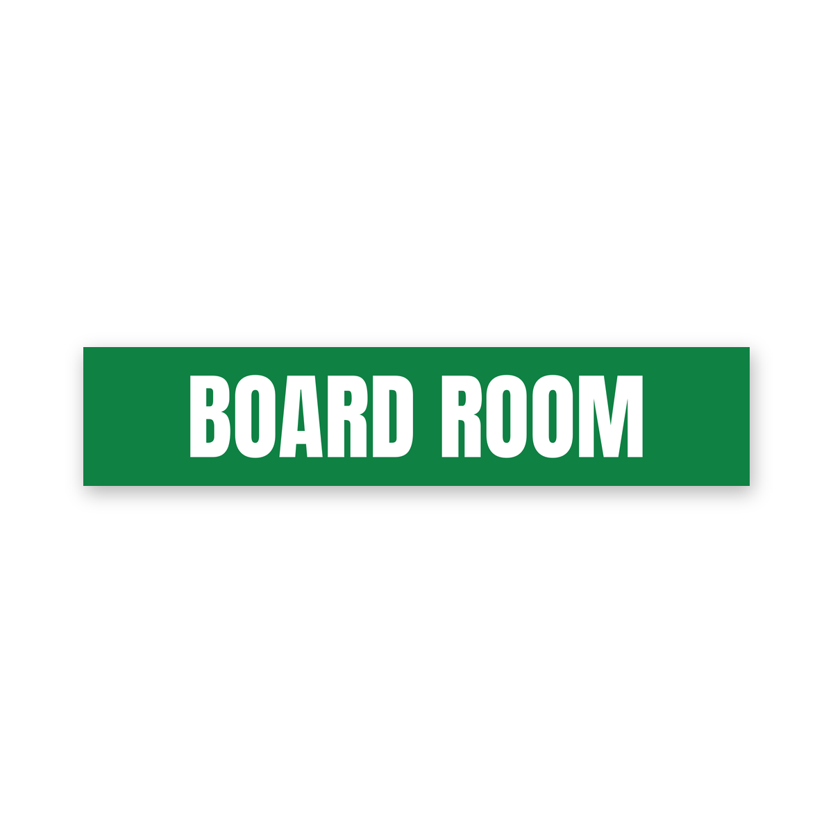 Board Room Sign, green and white, Australian made