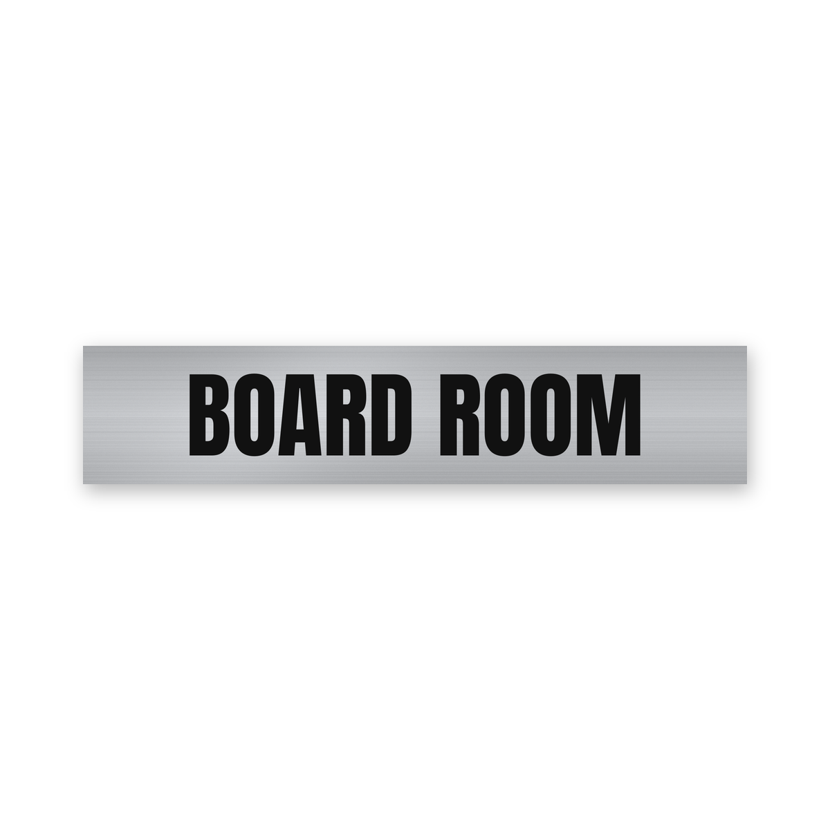 Board Room Sign, brushed silver and black, Australian made
