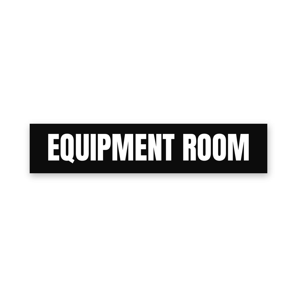 Equipment Room Sign, black and white, Australian made