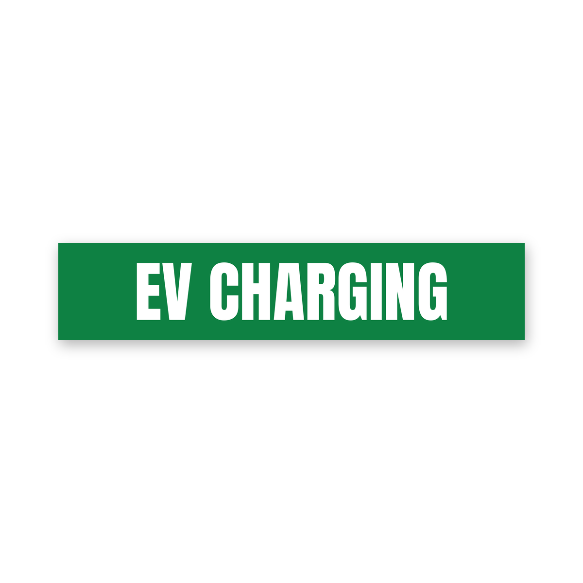 EV Charging Sign, green and white, Australian made