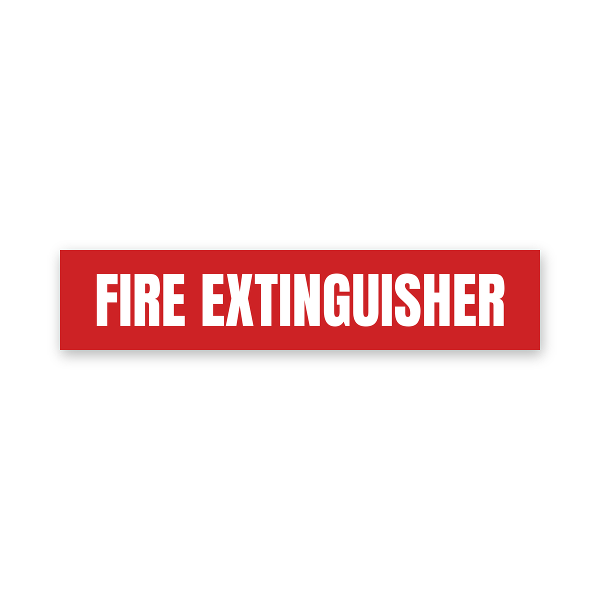 Fire Extinguisher Sign, red and white, Australian made