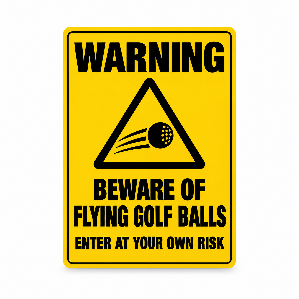 Warning Beware of Flying Golf Balls Sign, Australian made
