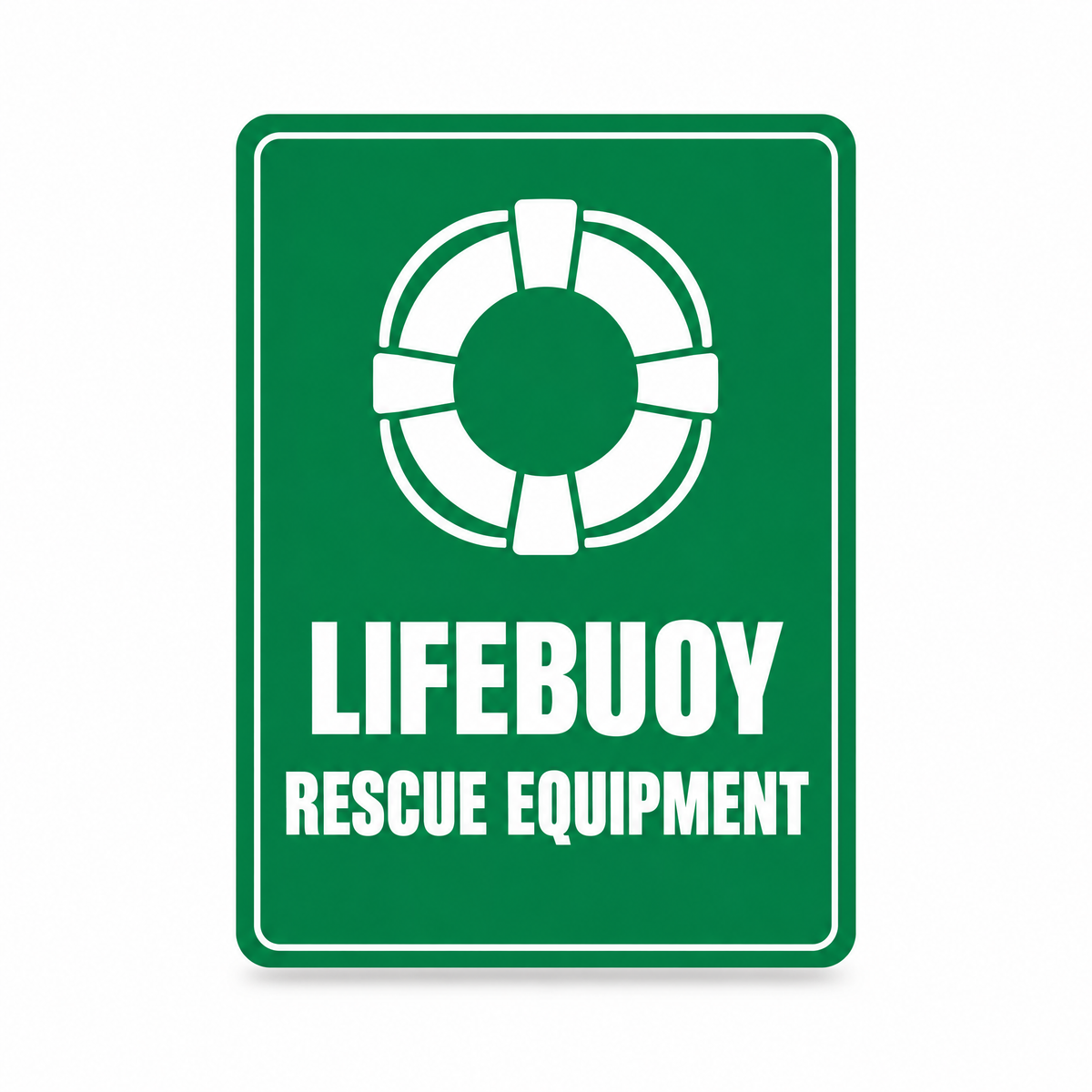Rescue Lifebuoy Sign, Australian made