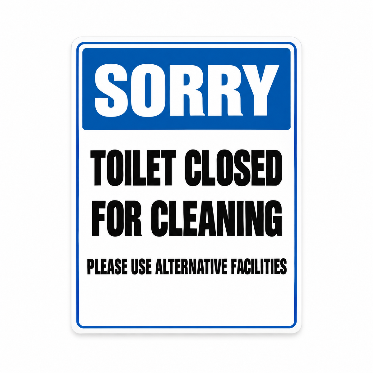 Toilet Closed for Cleaning Sign, Australian made