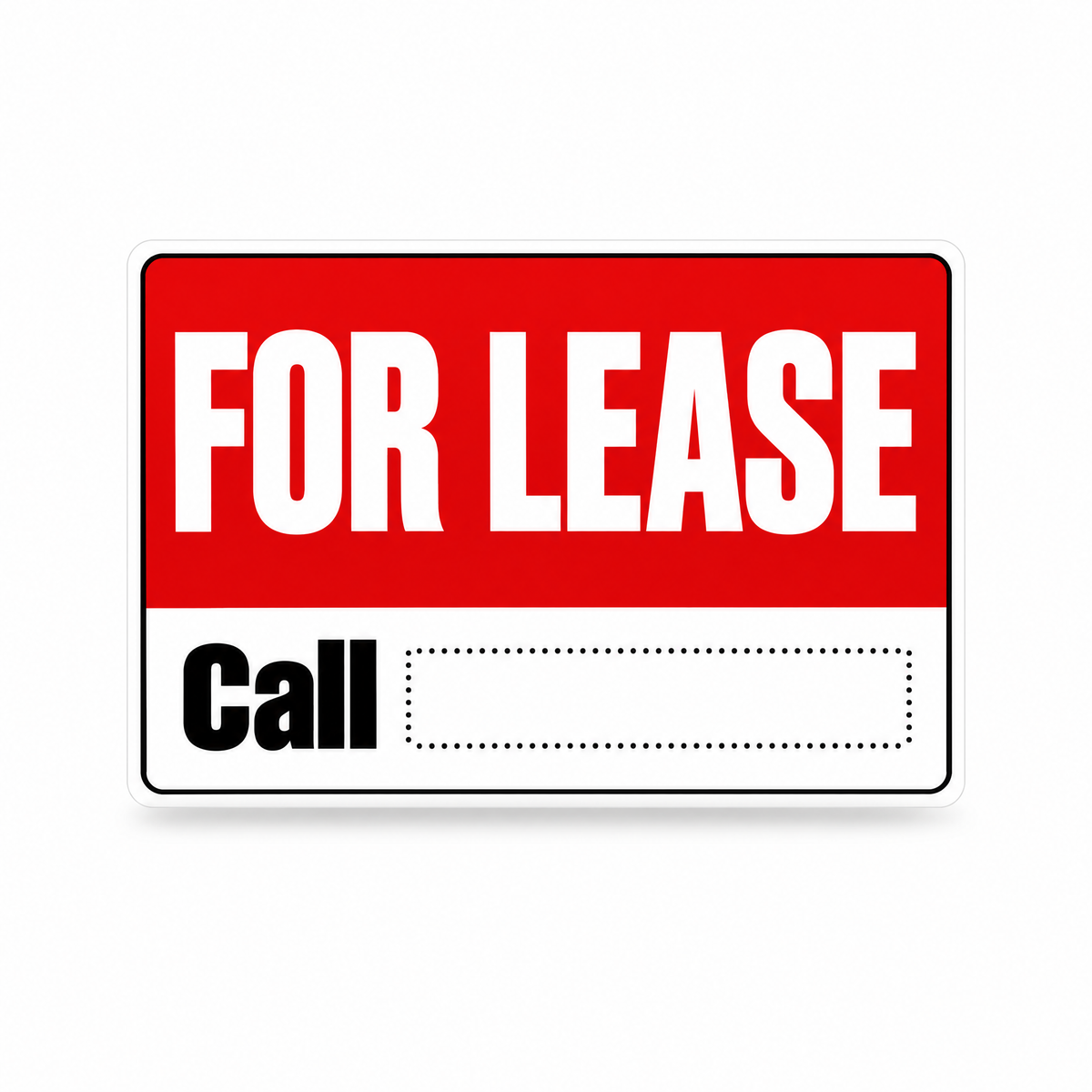 For Lease Sign with Custom Phone Number, Australian made