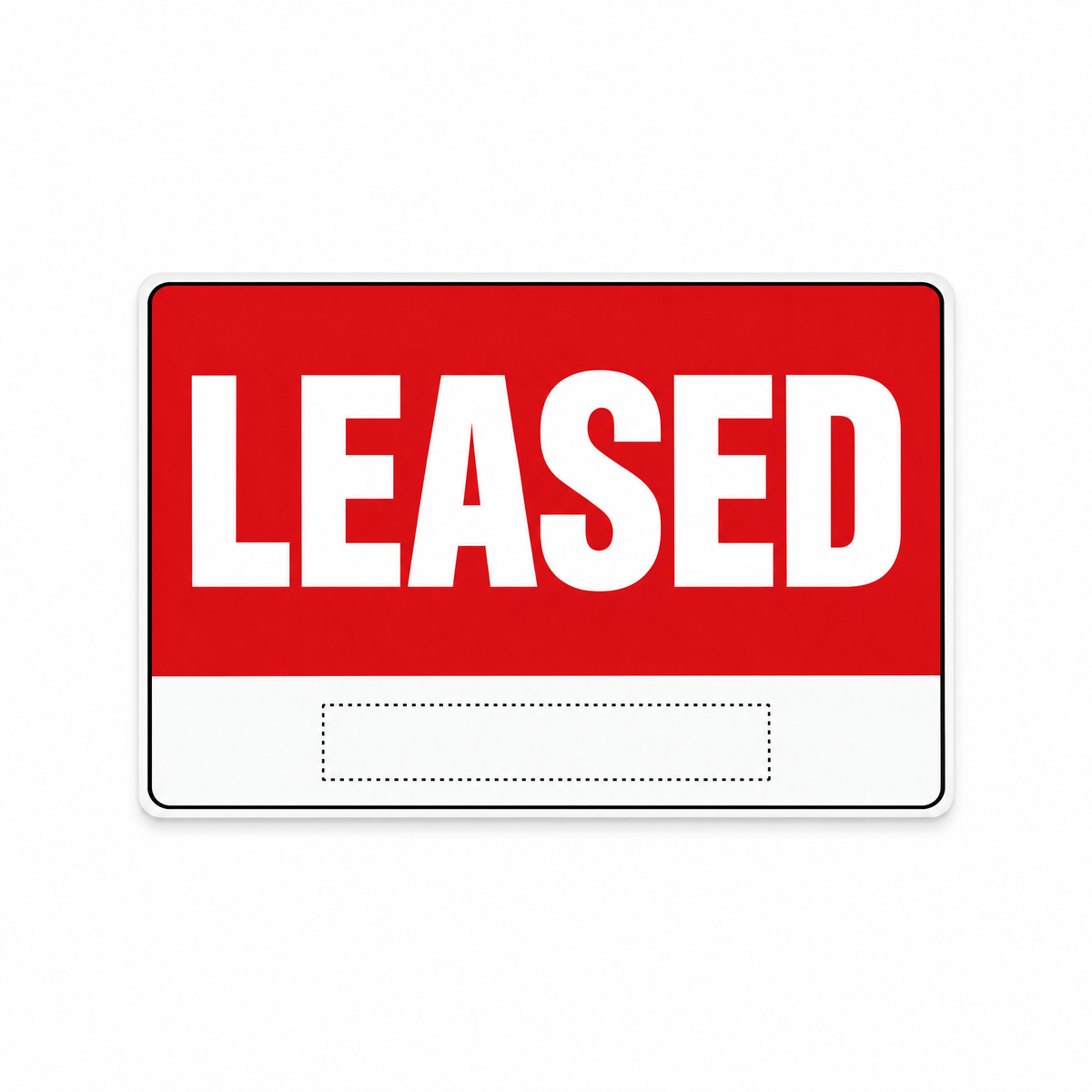 Leased Sign – Custom Logo, Australian made