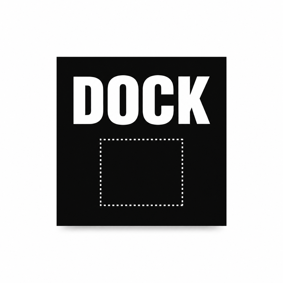 Loading Dock Number Sign with Custom Number, Australian made