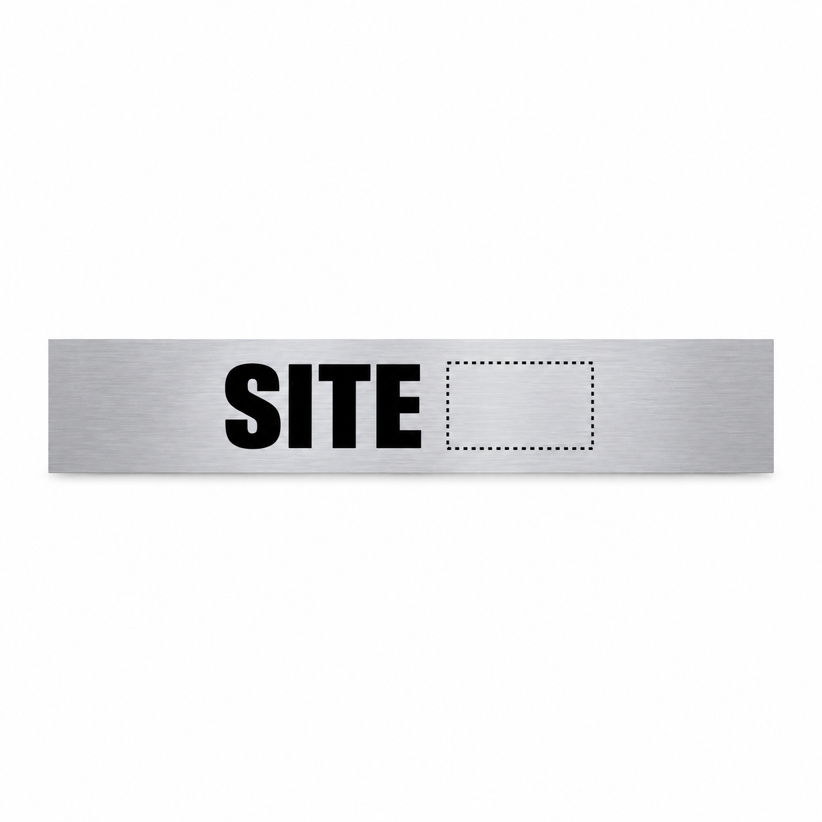 Camp Site Number Plate – Silver & Black, Australian made