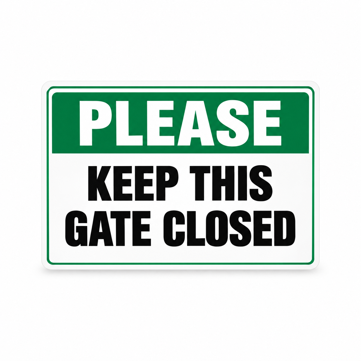 Please Keep This Gate Closed Sign, Australian made