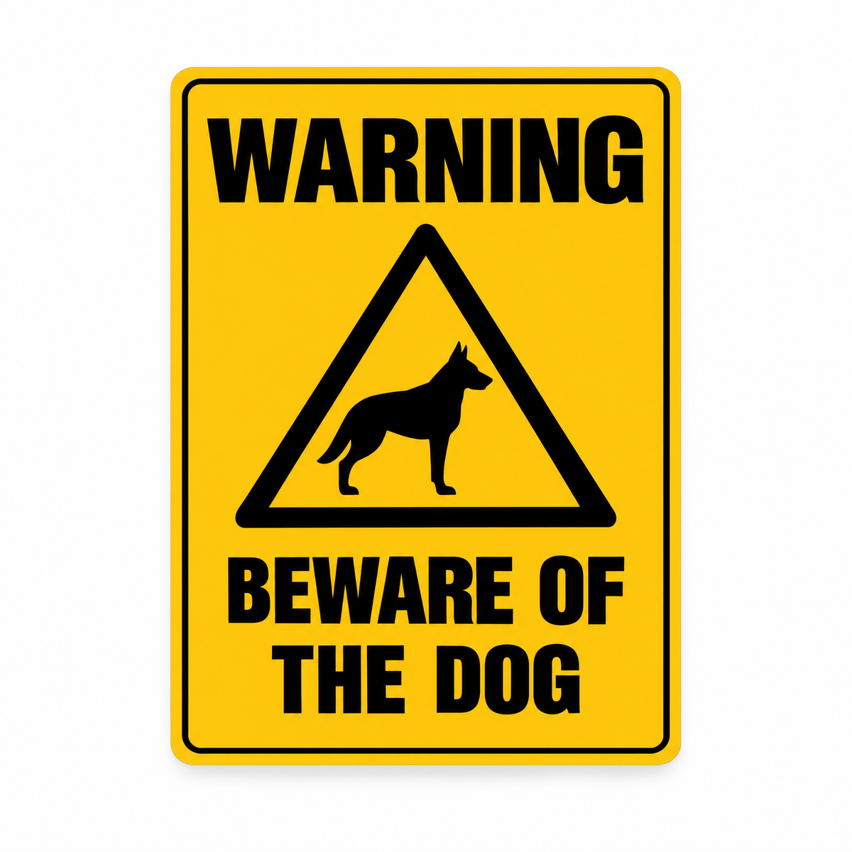 Beware of the Dog Sign – Australian made, matt laminated safety sign by SignShine