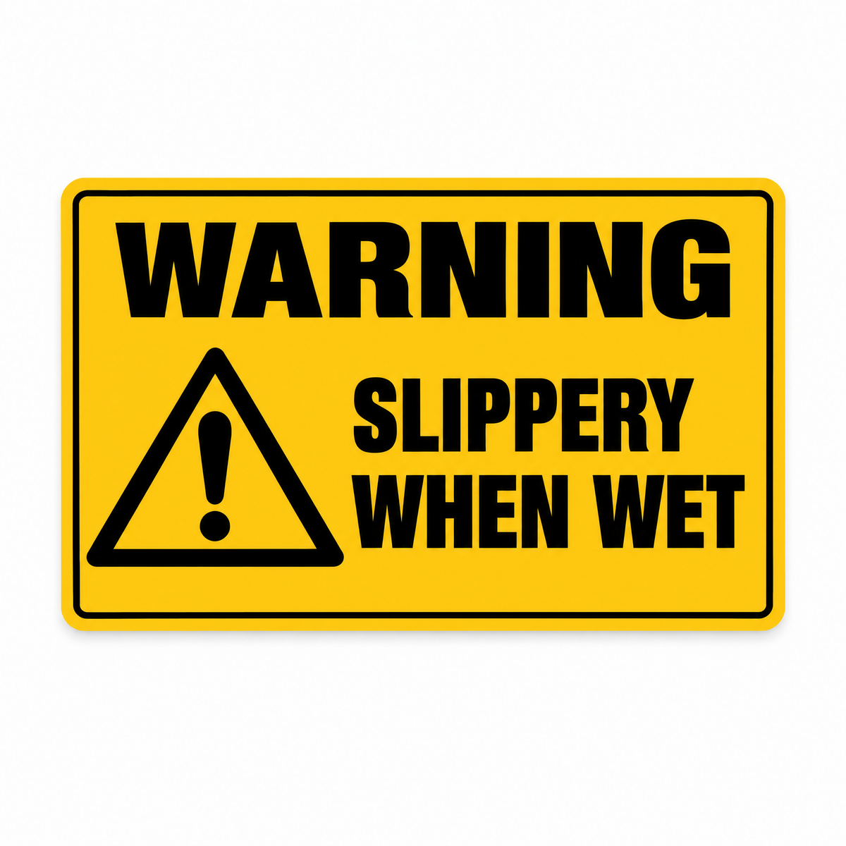 Warning Sign with Custom Text – Australian made, matt laminated safety sign by SignShine