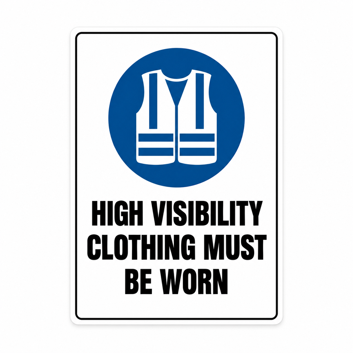 High Visibility Clothing Must Be Worn Sign – Australian made, matt laminated safety sign by SignShine