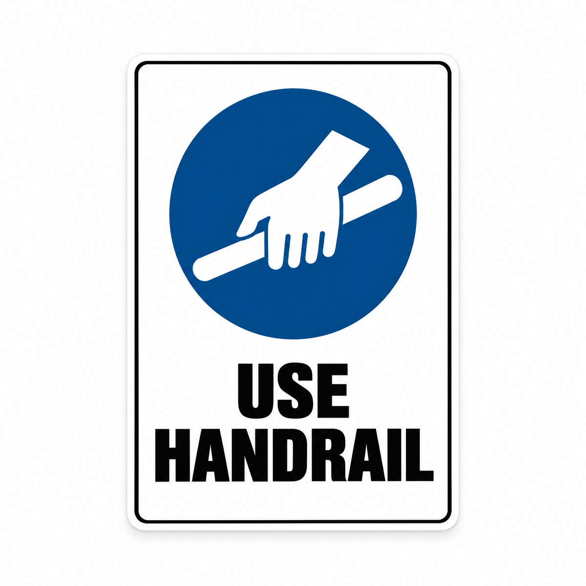 Use Handrail Sign – Australian made, matt laminated safety sign by SignShine