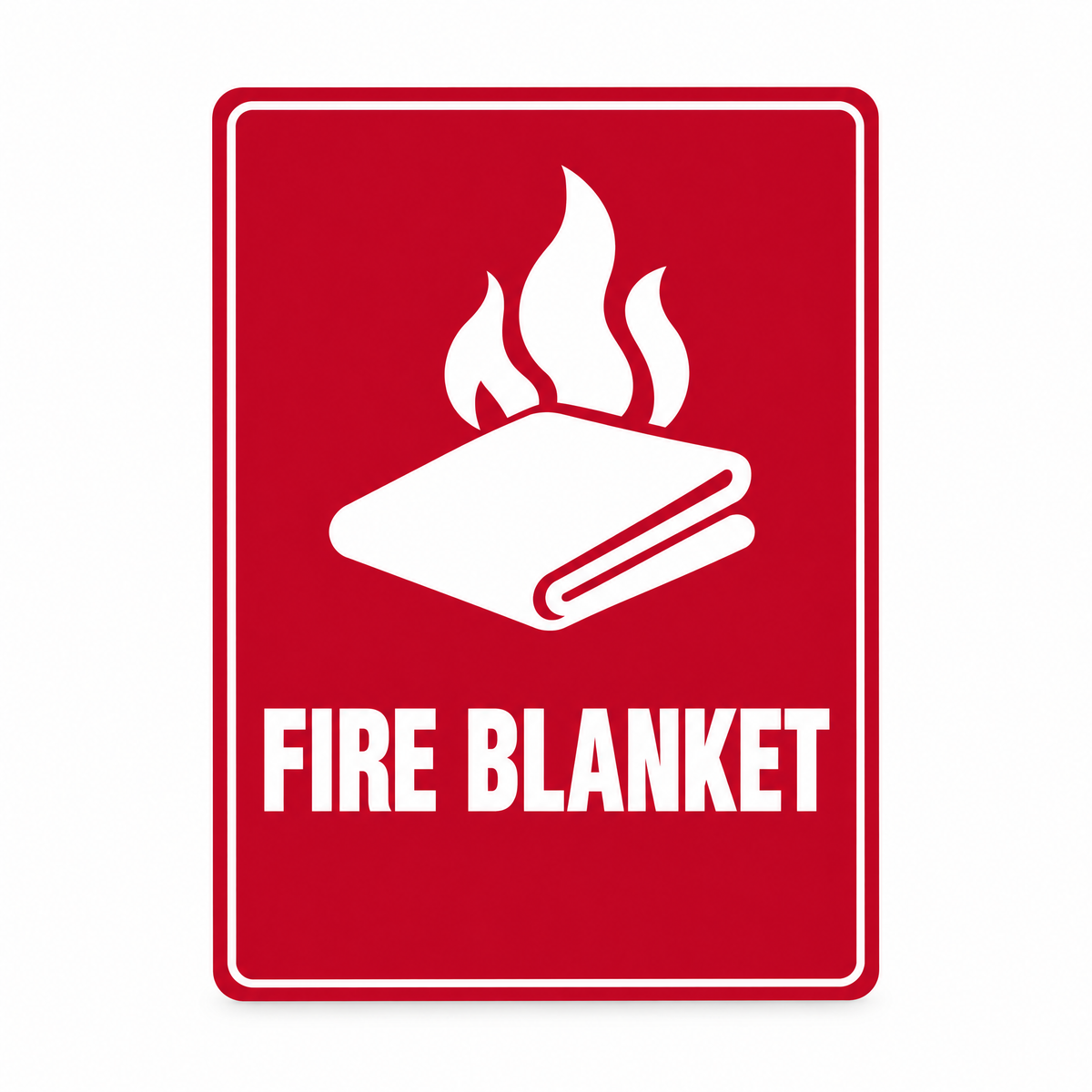 Fire Blanket Sign – Australian made, matt laminated safety sign by SignShine