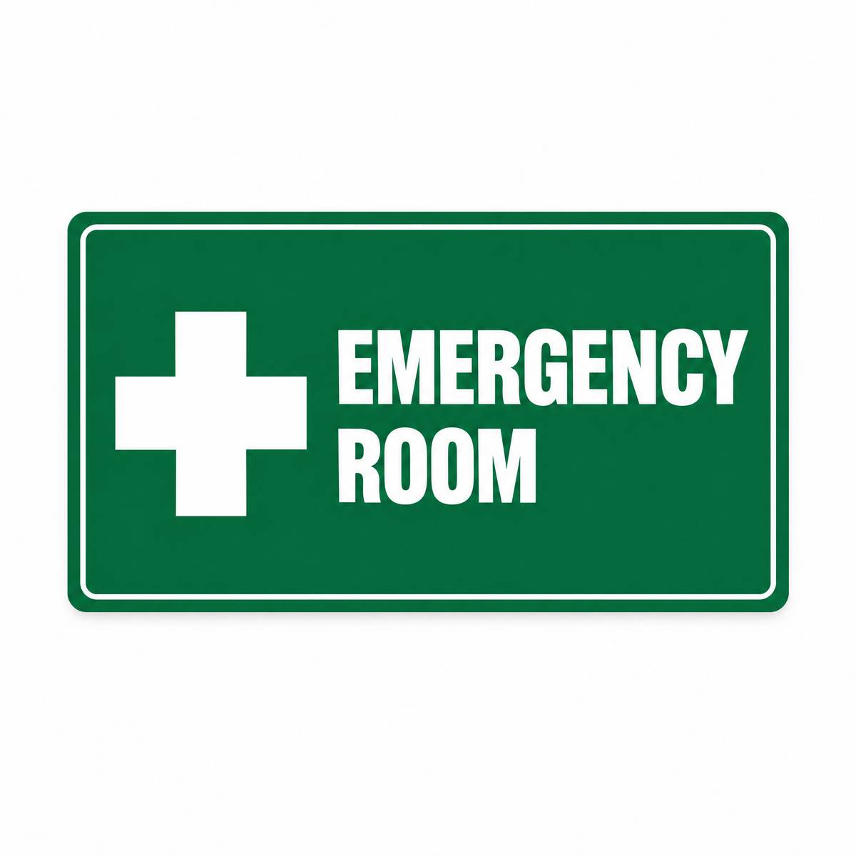 Emergency Room Sign – Australian made, matt laminated safety sign by SignShine