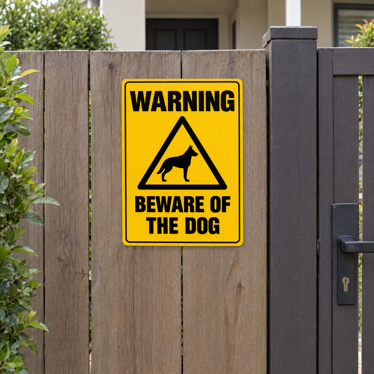 Beware of the Dog Sign installed on site – SignShine Australia