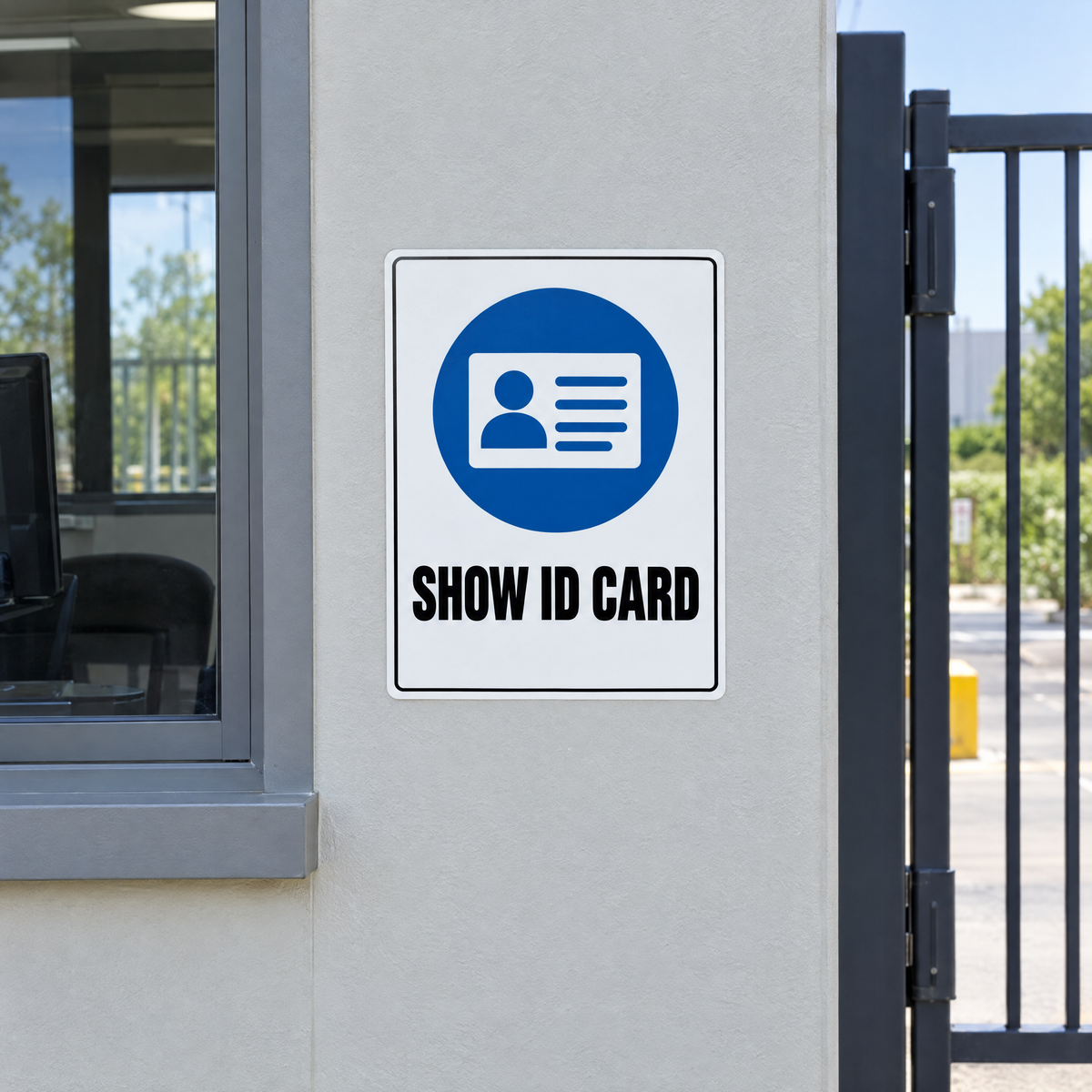 Show ID Card Sign installed on site – SignShine Australia
