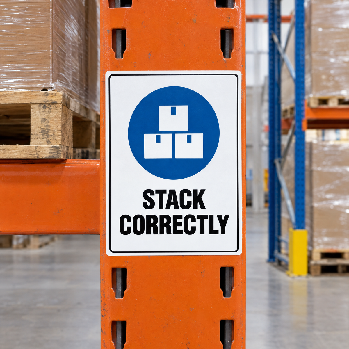 Stack Correctly Sign installed on site – SignShine Australia