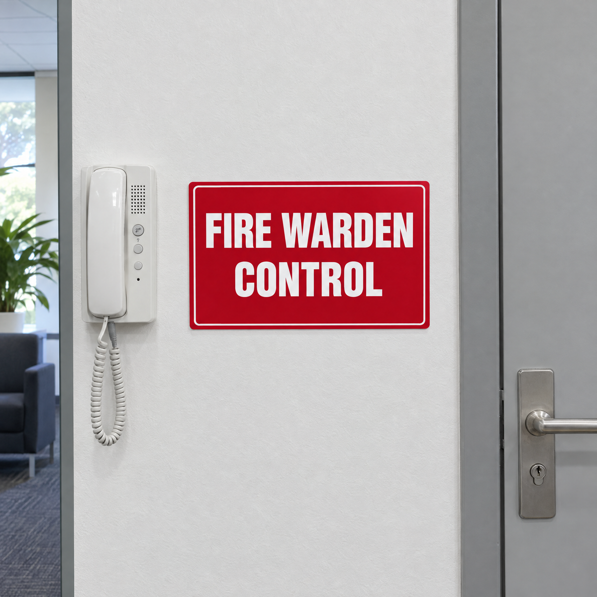 Fire Warden Control Sign installed on site – SignShine Australia