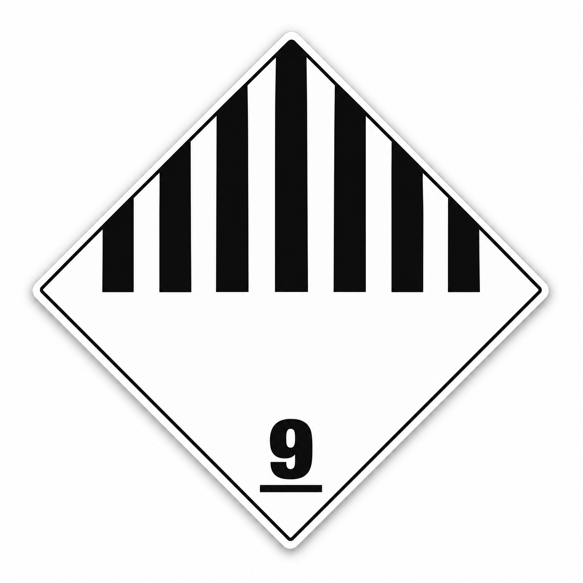Miscellaneous Dangerous Goods Class 9 Diamond Sign – Series 2, Australian made