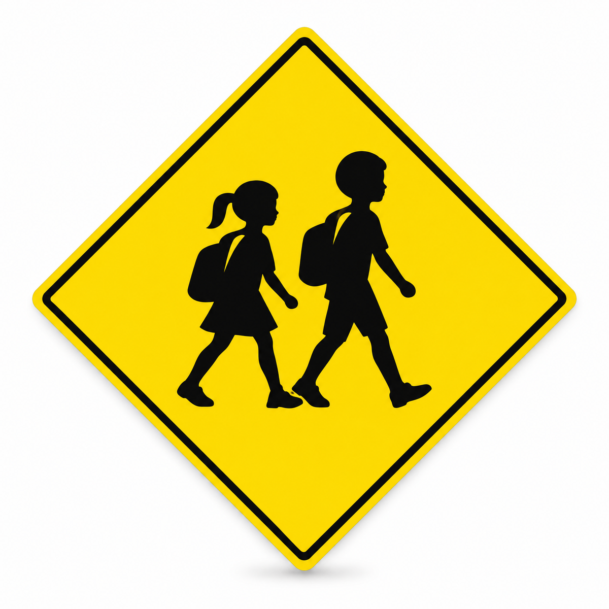 Children Warning Diamond Sign, Australian made