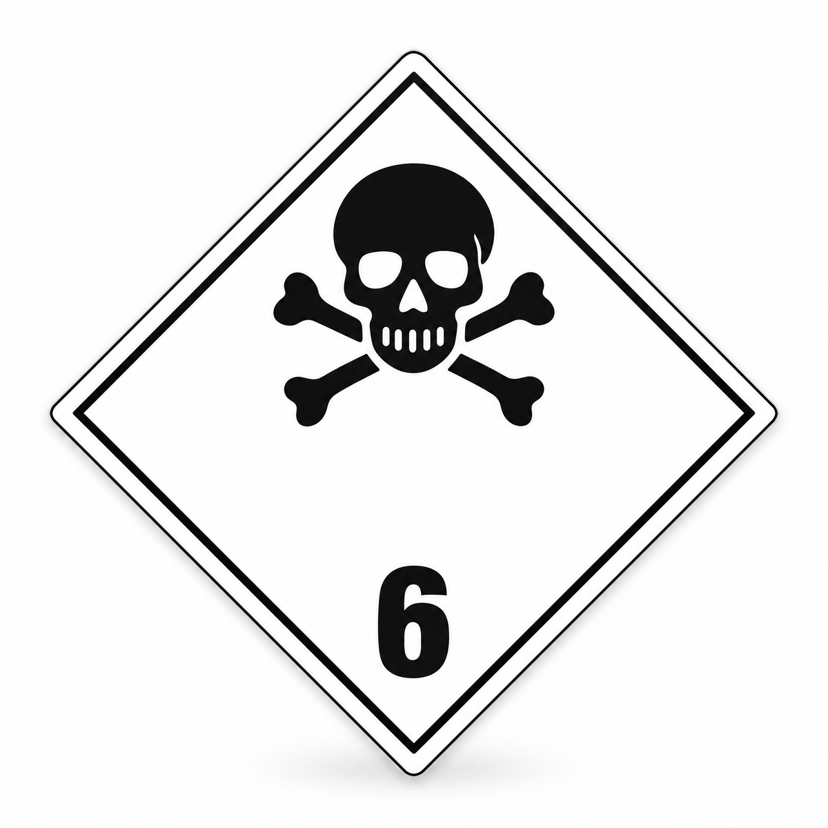 Toxic Class 6.1 Diamond Sign – Series 2, Australian made