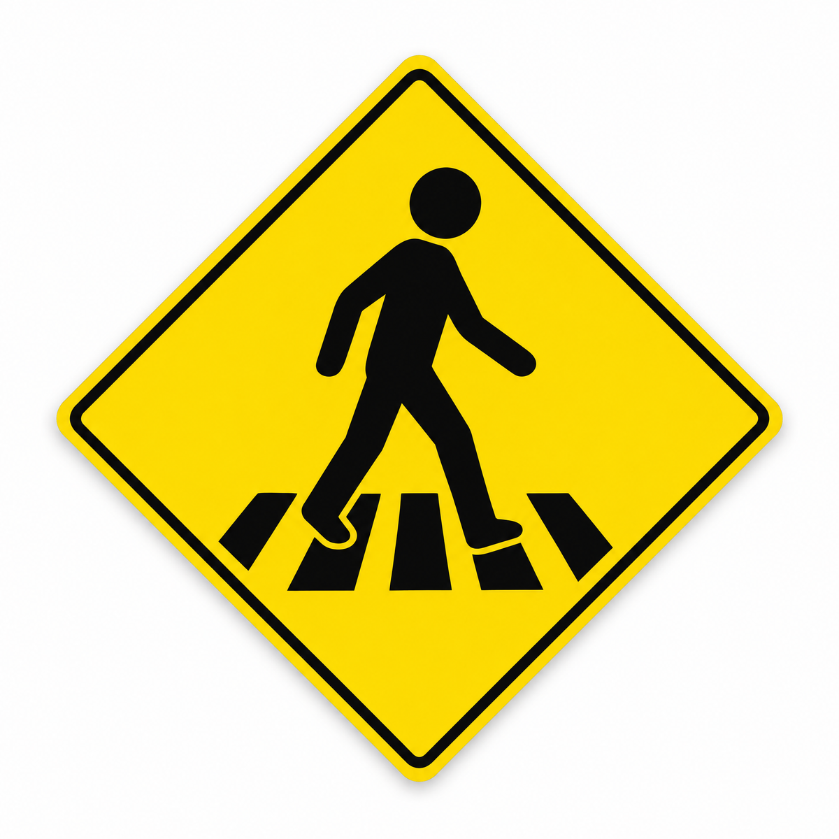 Pedestrian Crossing Ahead Sign – Series 2, Australian made