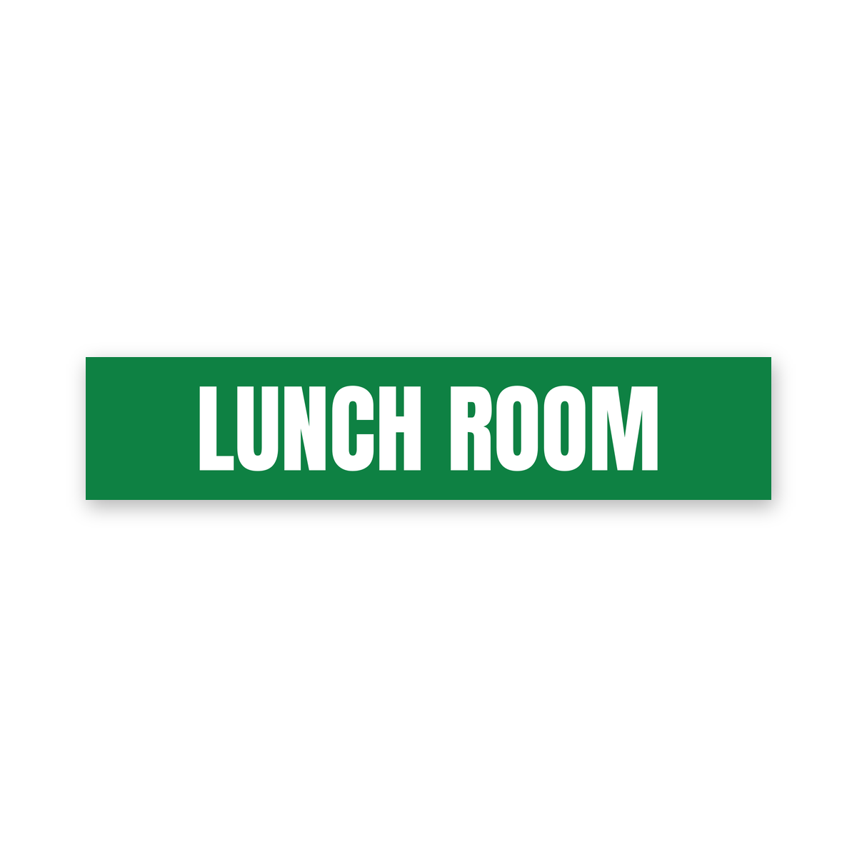 Lunch Room Sign, green and white, Australian made