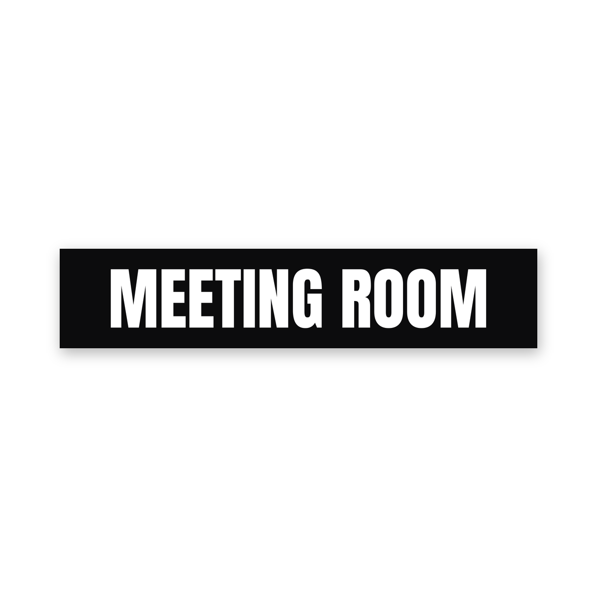 Meeting Room Sign, black and white, Australian made