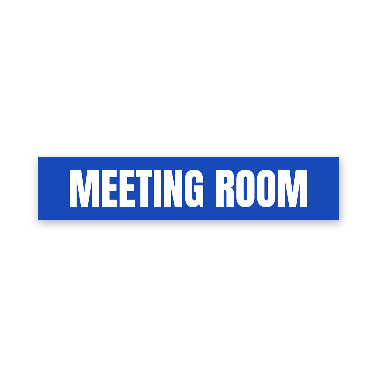 Meeting Room Sign, blue and white, Australian made