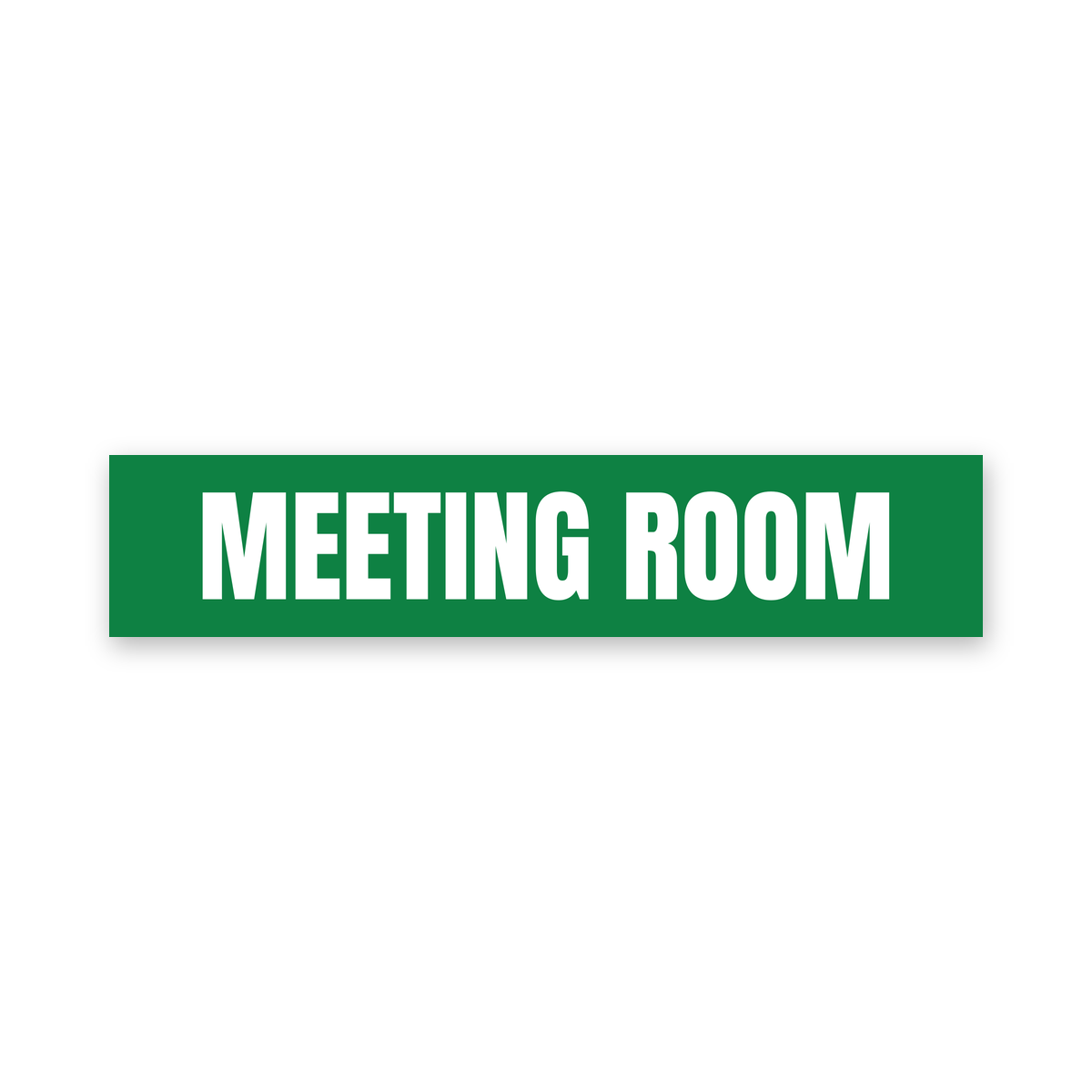 Meeting Room Sign, green and white, Australian made