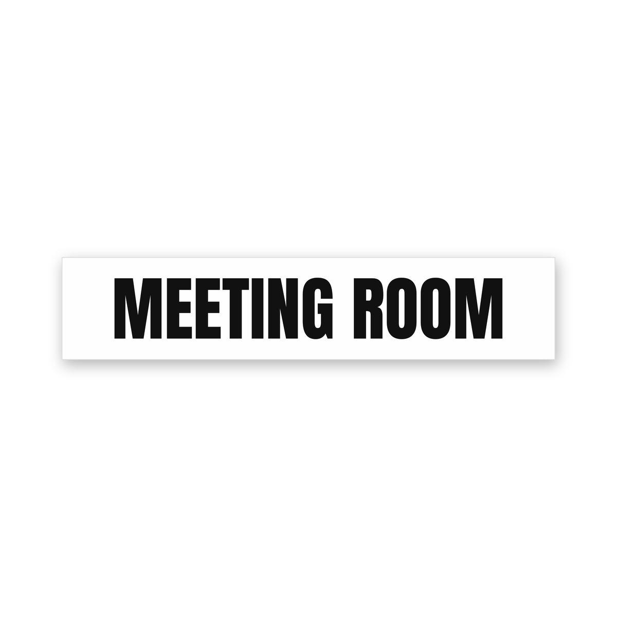 Meeting Room Sign, white and black, Australian made