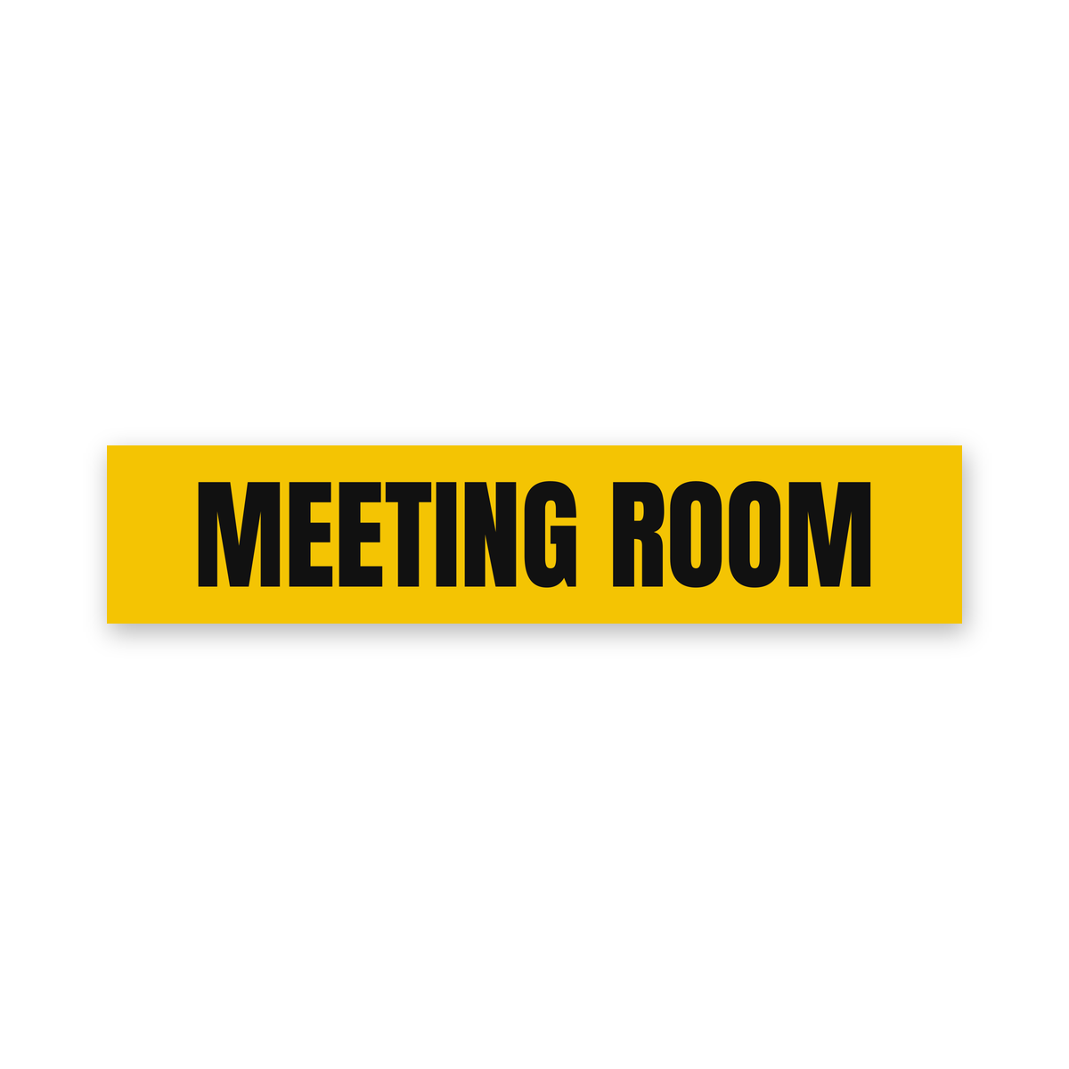 Meeting Room Sign, yellow and black, Australian made