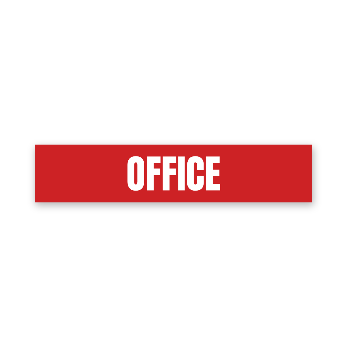 Office Sign, red and white, Australian made