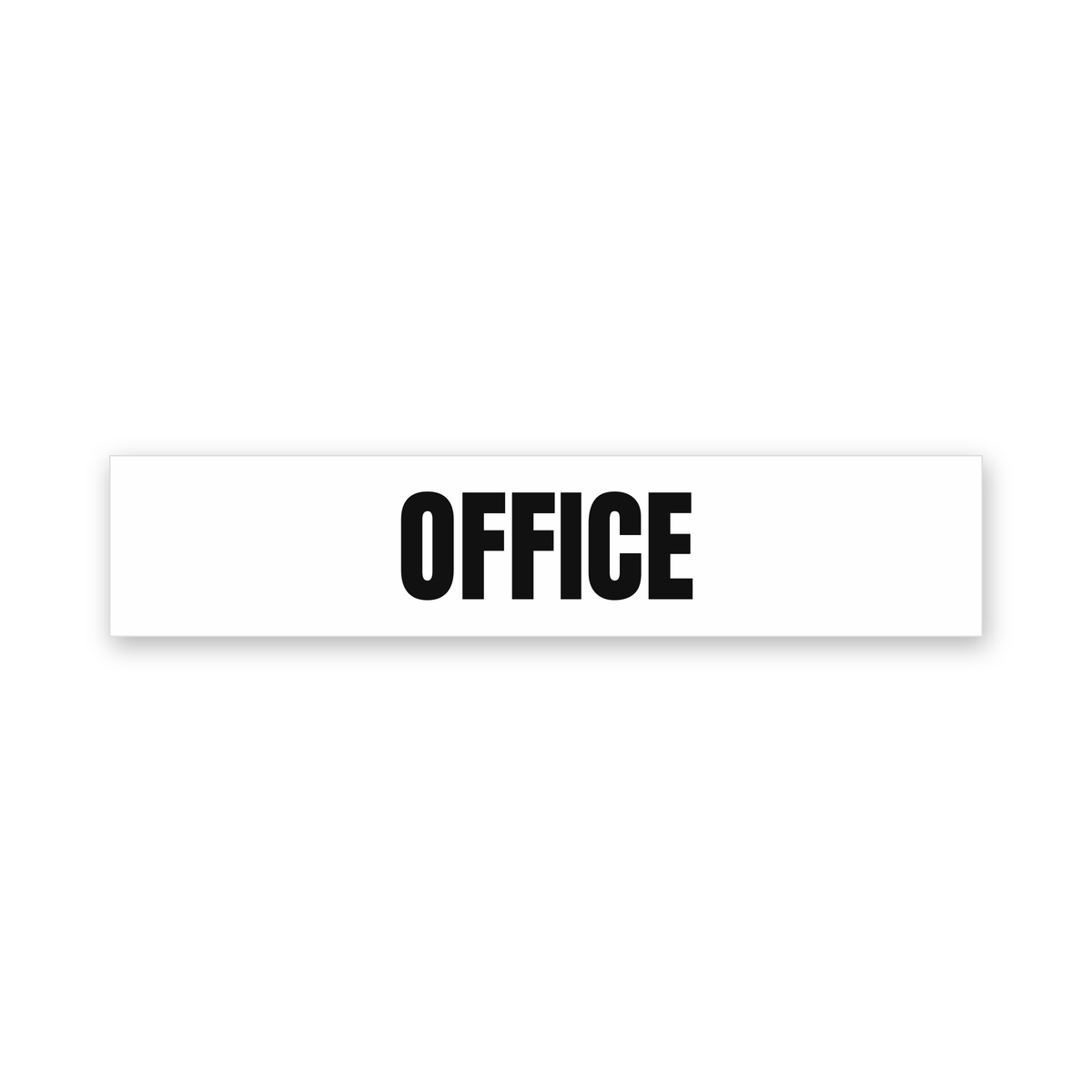 Office Sign, white and black, Australian made