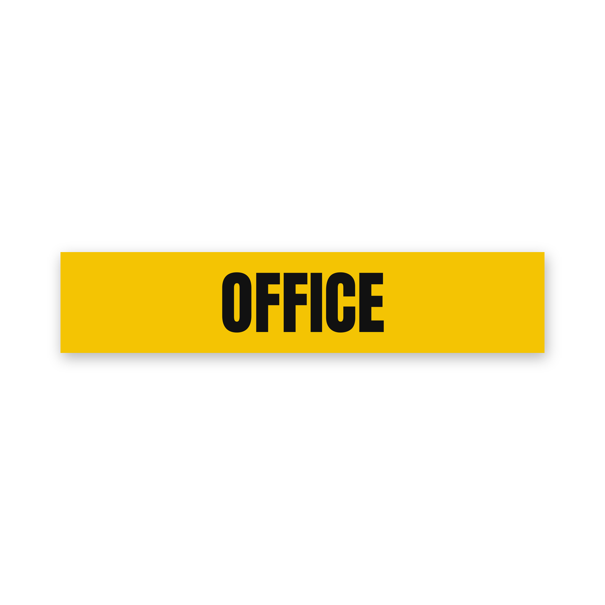 Office Sign, yellow and black, Australian made