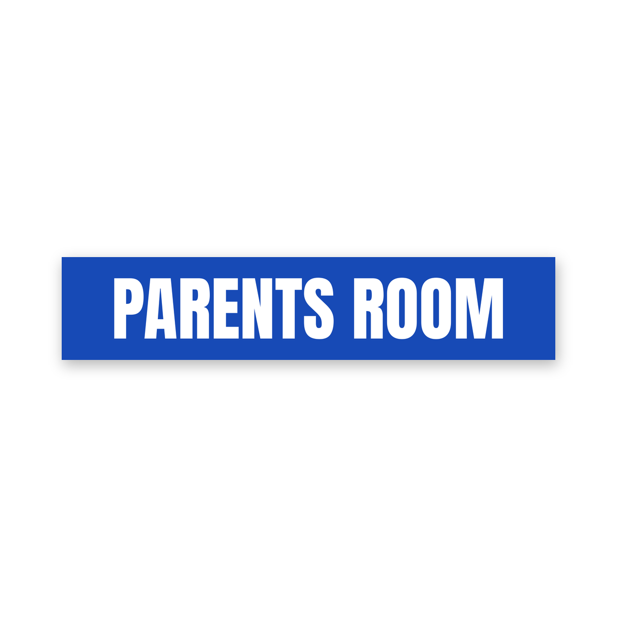 Parents Room Sign, blue and white, Australian made