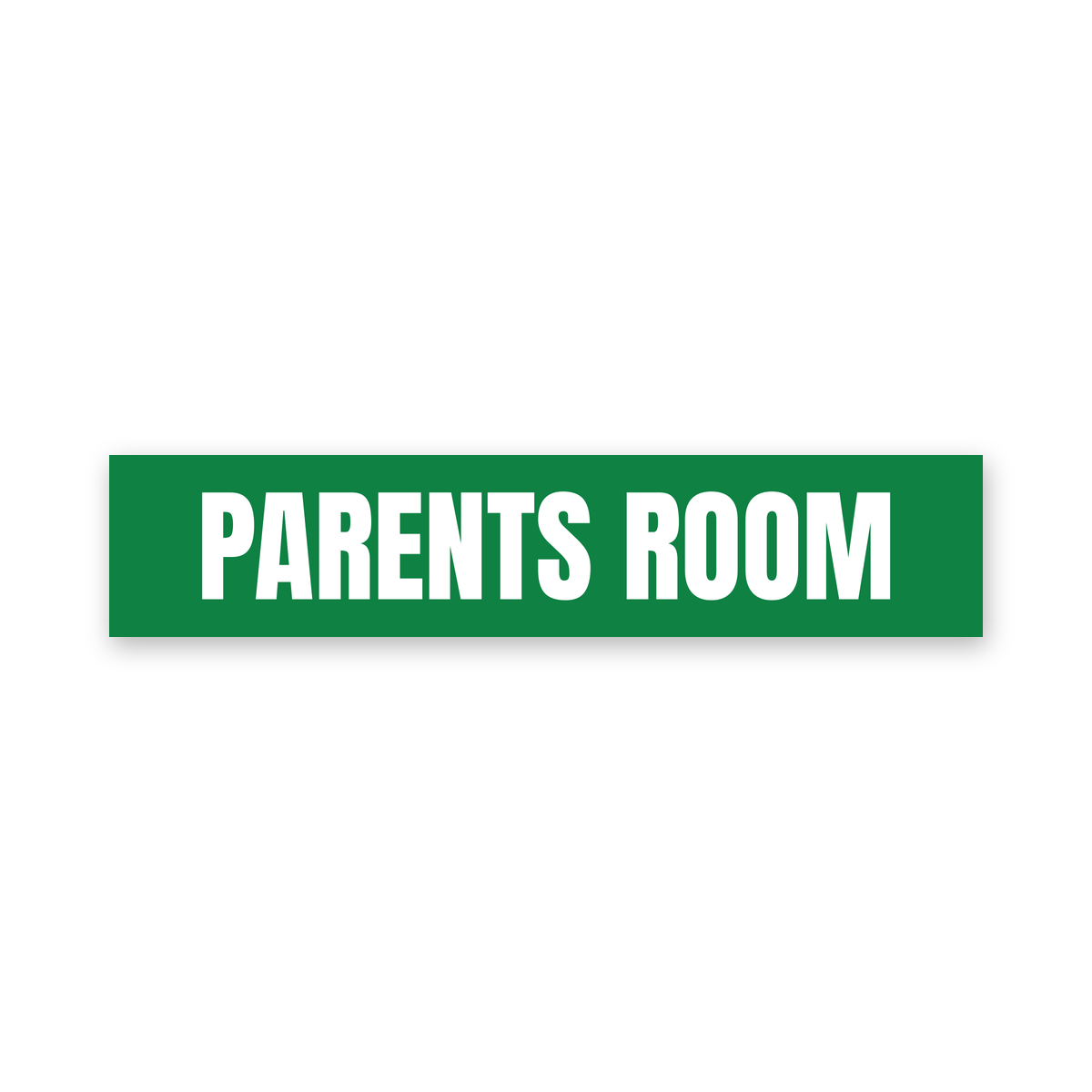 Parents Room Sign, green and white, Australian made