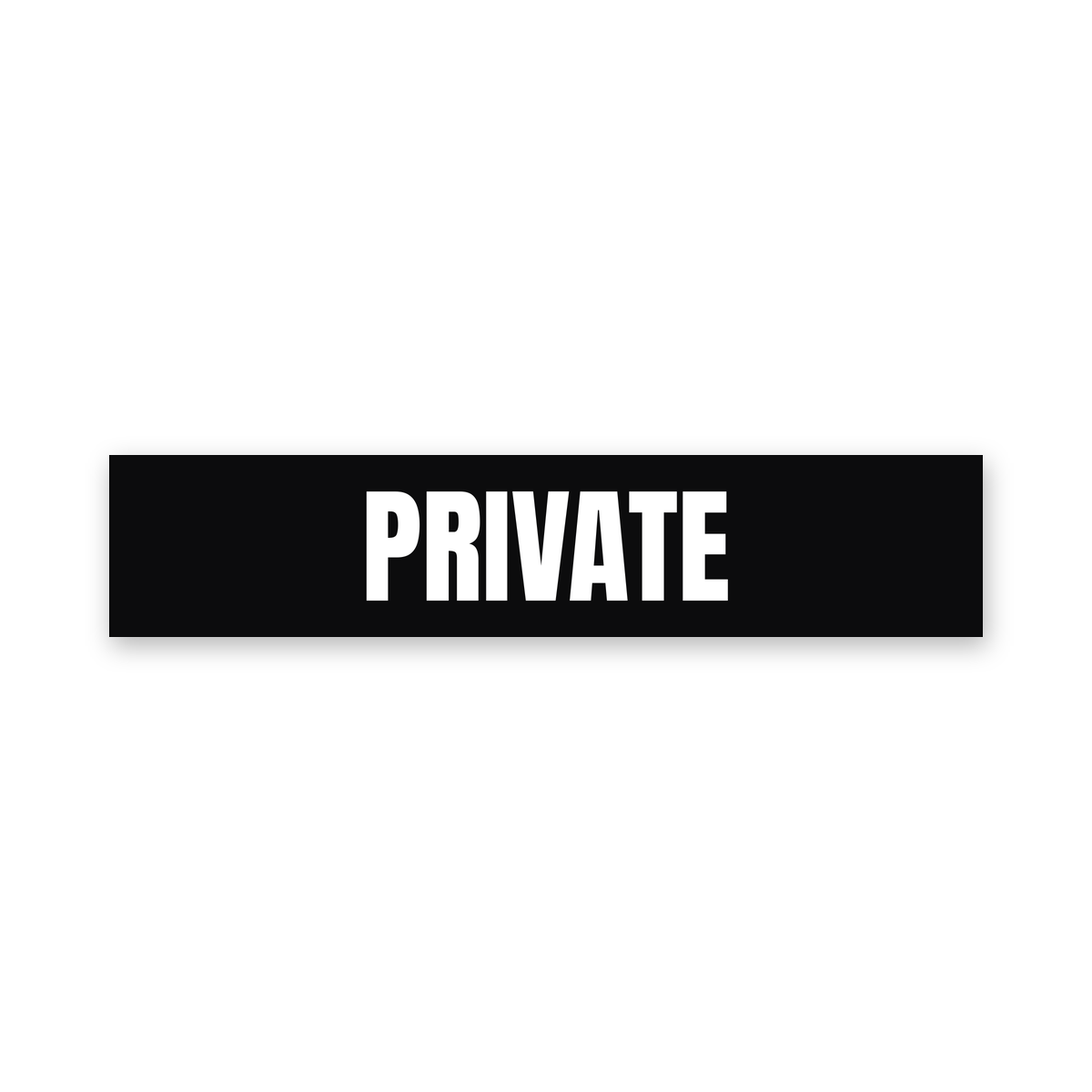 Private Sign, black and white, Australian made