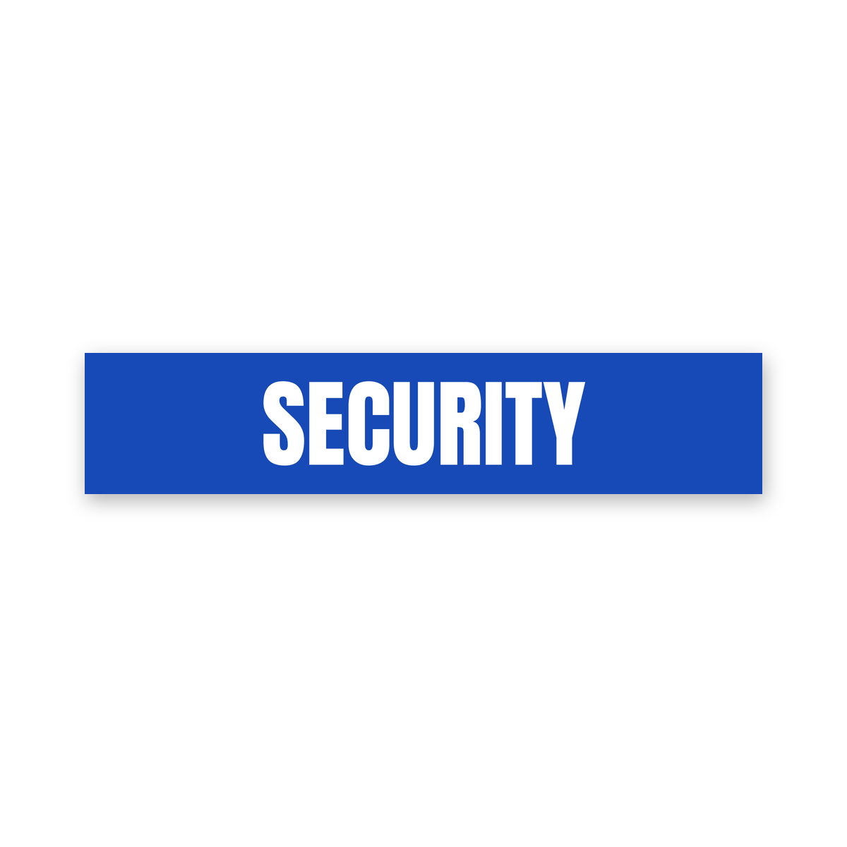 Security Sign, blue and white, Australian made