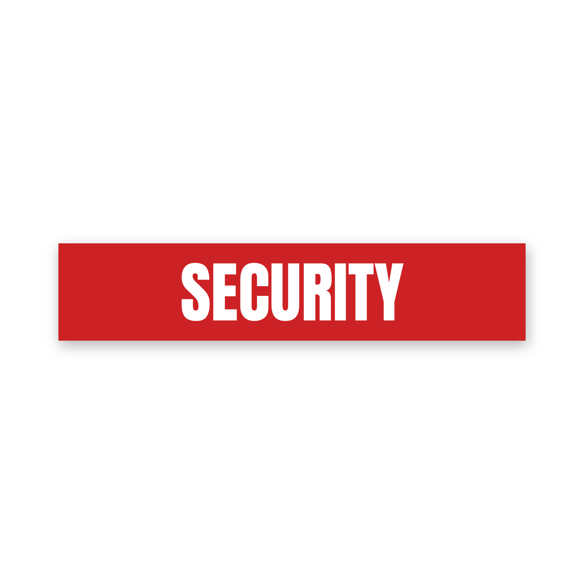 Security Sign, red and white, Australian made