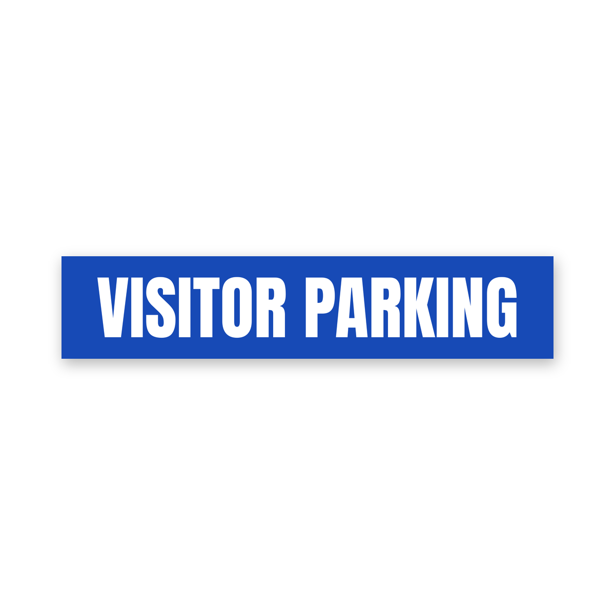Visitor Parking Sign, blue and white, Australian made