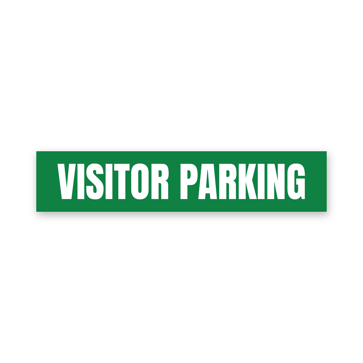 Visitor Parking Sign, green and white, Australian made