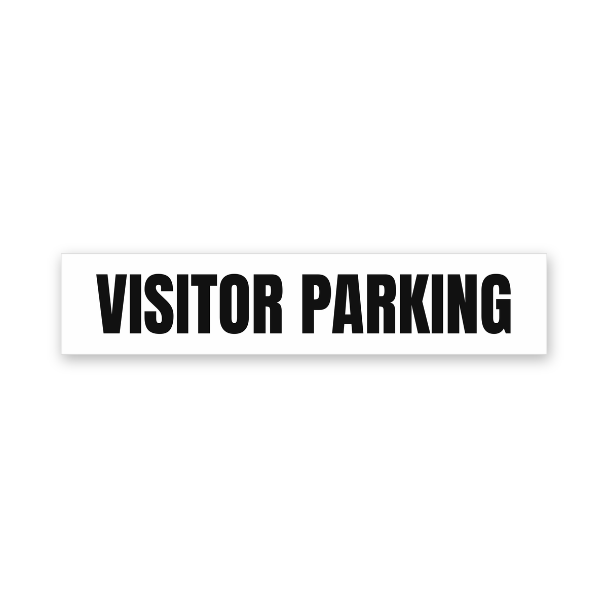Visitor Parking Sign, white and black, Australian made