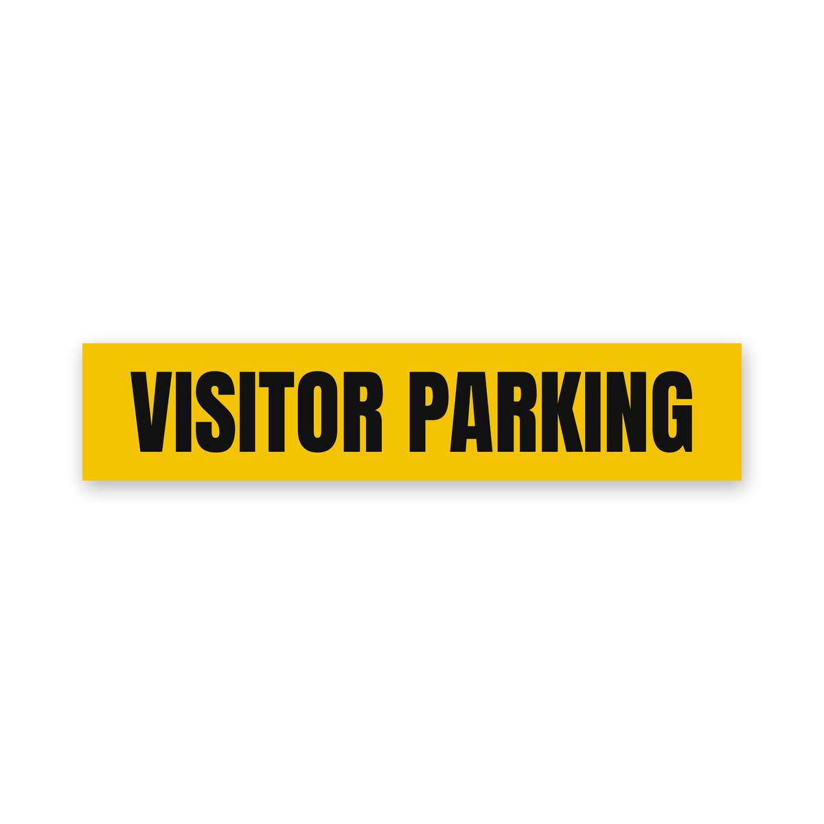 Visitor Parking Sign, yellow and black, Australian made